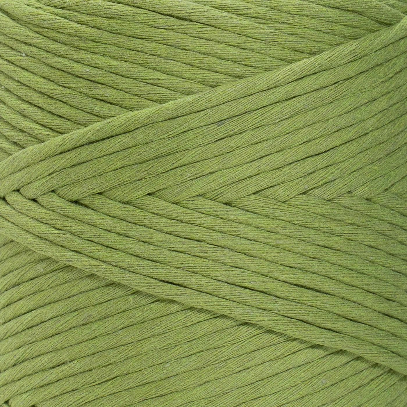 SOFT COTTON CORD ZERO WASTE 4 MM - 1 SINGLE STRAND - APPLE GREEN COLOR