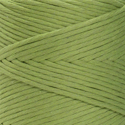 SOFT COTTON CORD ZERO WASTE 4 MM - 1 SINGLE STRAND - APPLE GREEN COLOR