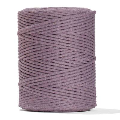 SOFT COTTON CORD ZERO WASTE 4 MM - 1 SINGLE STRAND - LAVENDER COLOR