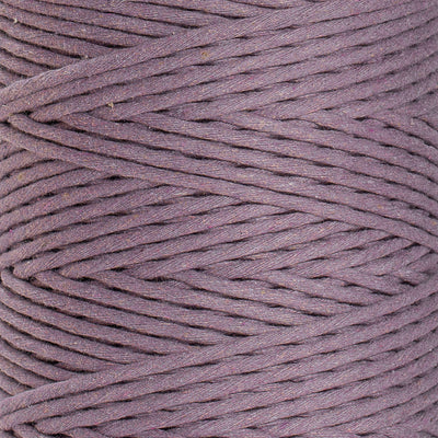 SOFT COTTON CORD ZERO WASTE 4 MM - 1 SINGLE STRAND - LAVENDER COLOR