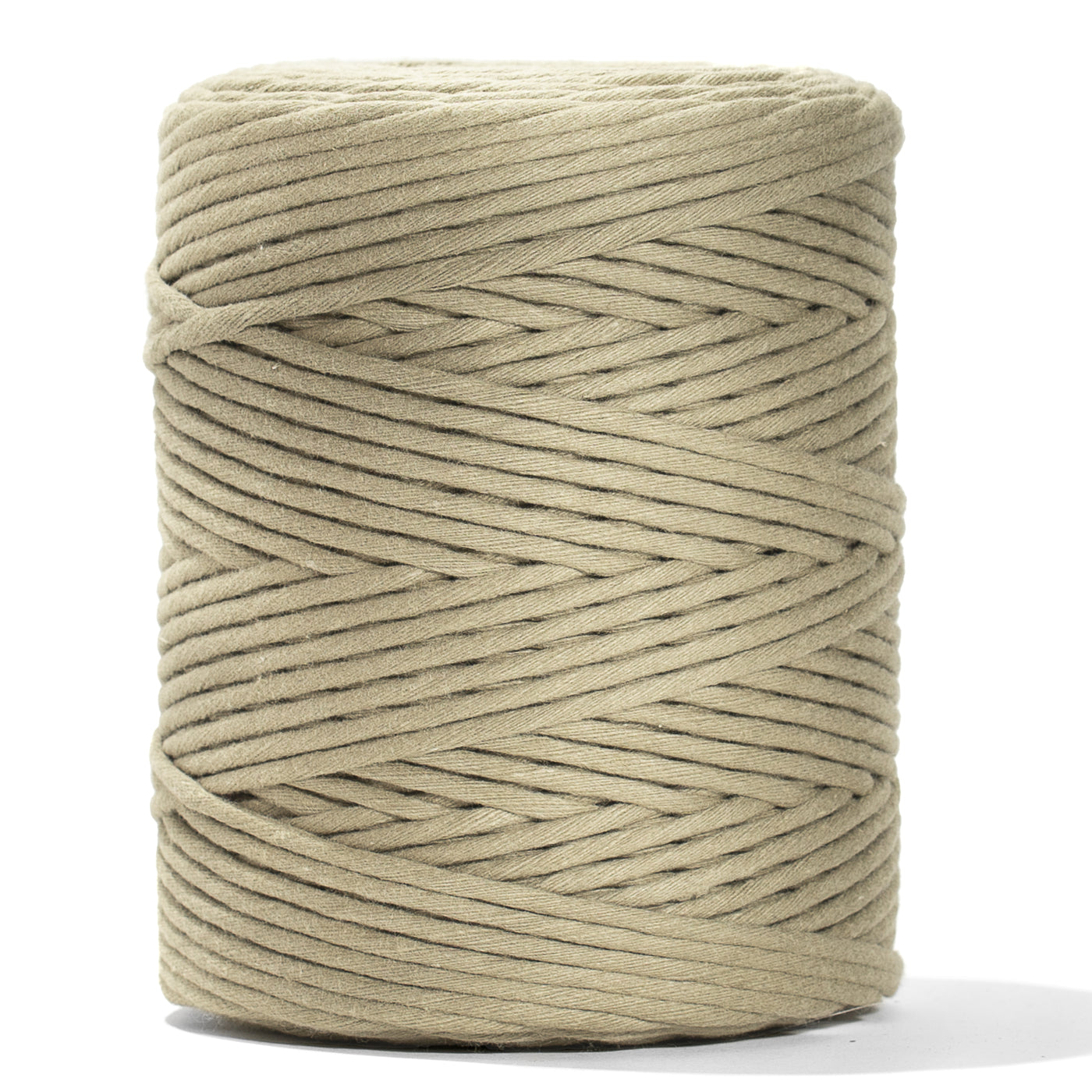 SOFT COTTON CORD ZERO WASTE 4 MM - 1 SINGLE STRAND - BASIL COLOR