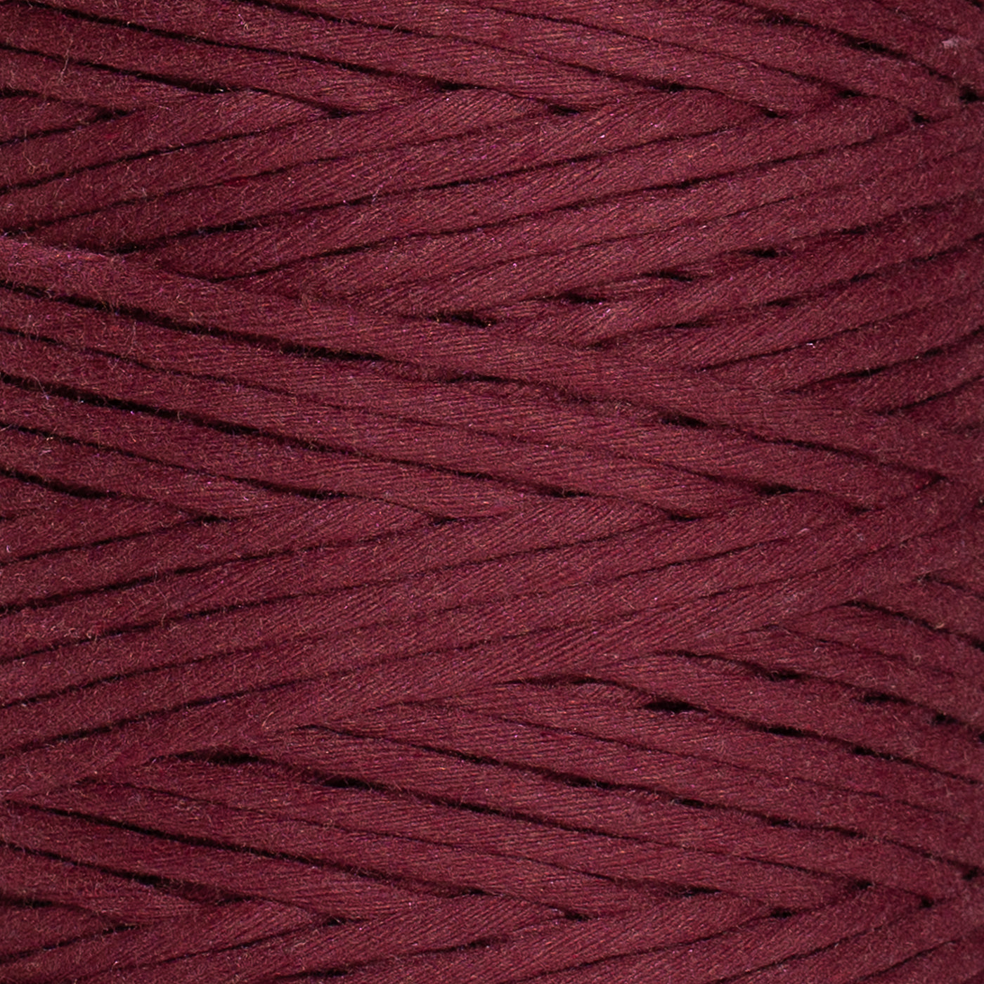 SOFT COTTON CORD ZERO WASTE 4 MM - 1 SINGLE STRAND - BURGUNDY COLOR