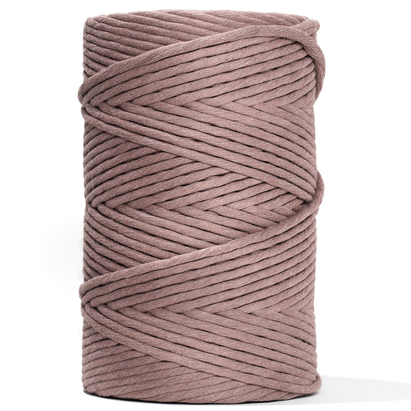 SOFT COTTON CORD ZERO WASTE 6 MM - 1 SINGLE STRAND - MINK COLOR