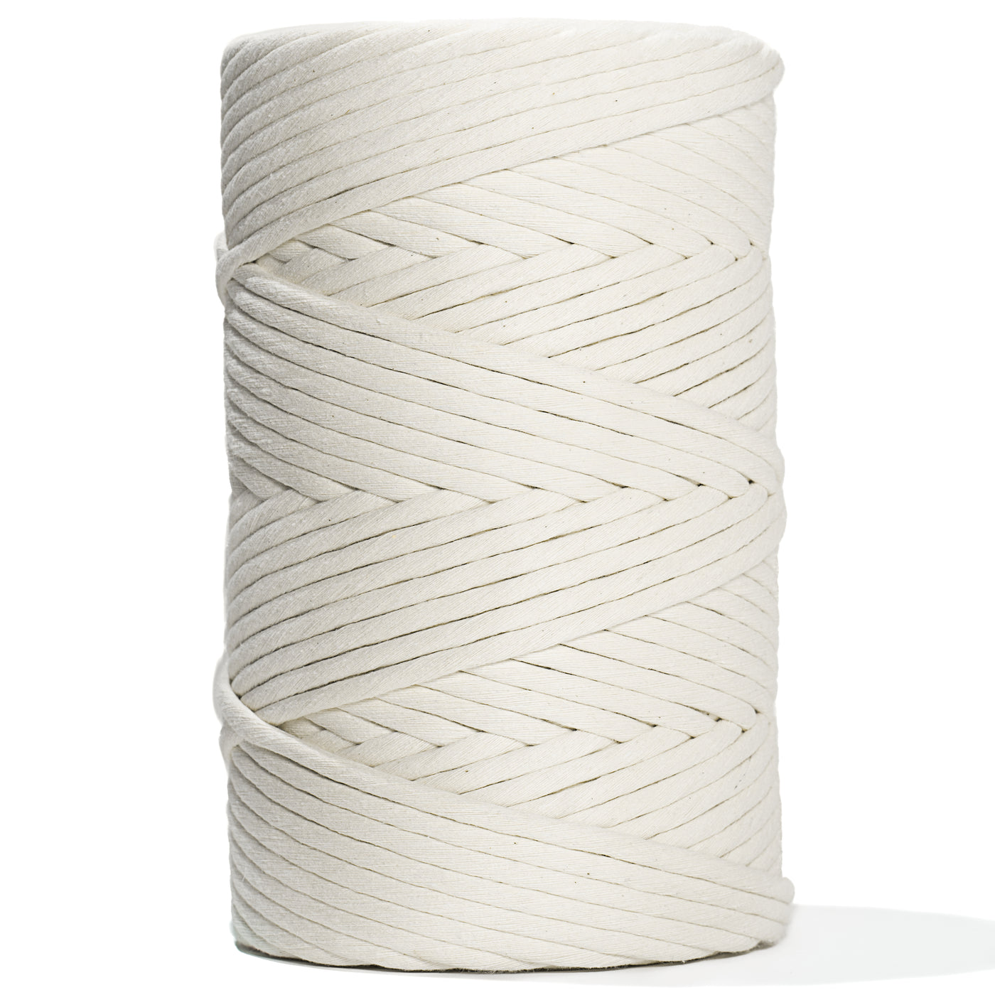 GANXXET Macrame Soft Cotton Cord 6mm Single Strand Natural Color