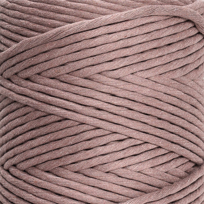 SOFT COTTON CORD ZERO WASTE 6 MM - 1 SINGLE STRAND - MINK COLOR