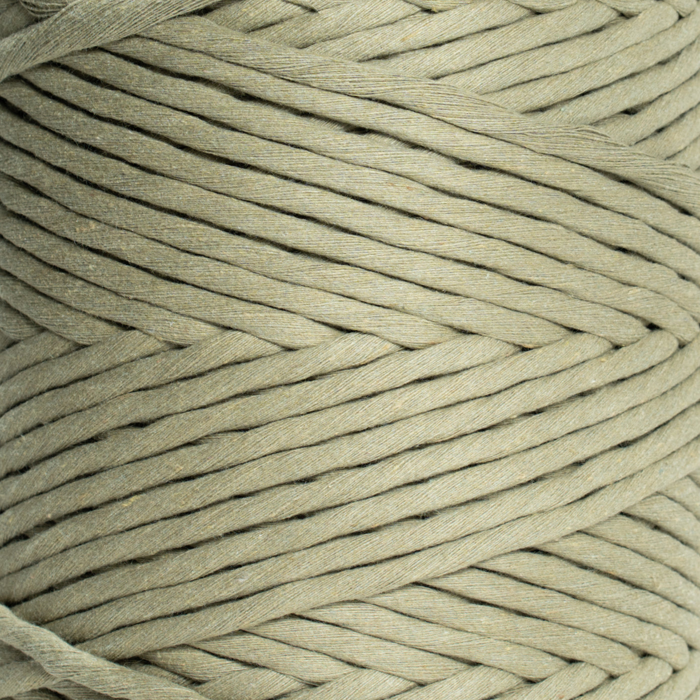 SOFT COTTON CORD ZERO WASTE 6 MM - 1 SINGLE STRAND - OREGANO COLOR