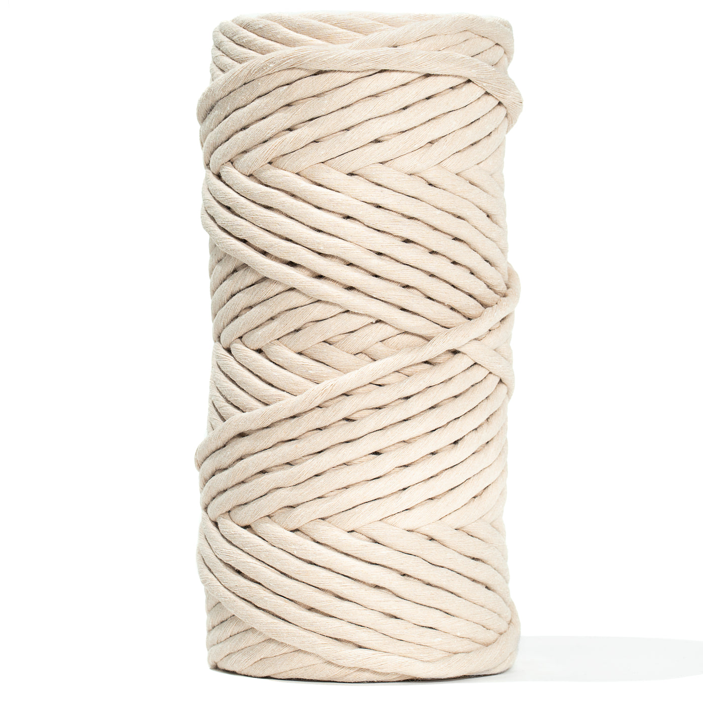 JUMBO SOFT COTTON CORD ZERO WASTE 8 MM - 1 SINGLE STRAND - ALMOND COLOR