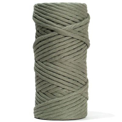 JUMBO SOFT COTTON CORD ZERO WASTE 8 MM - 1 SINGLE STRAND - BAY LEAF COLOR