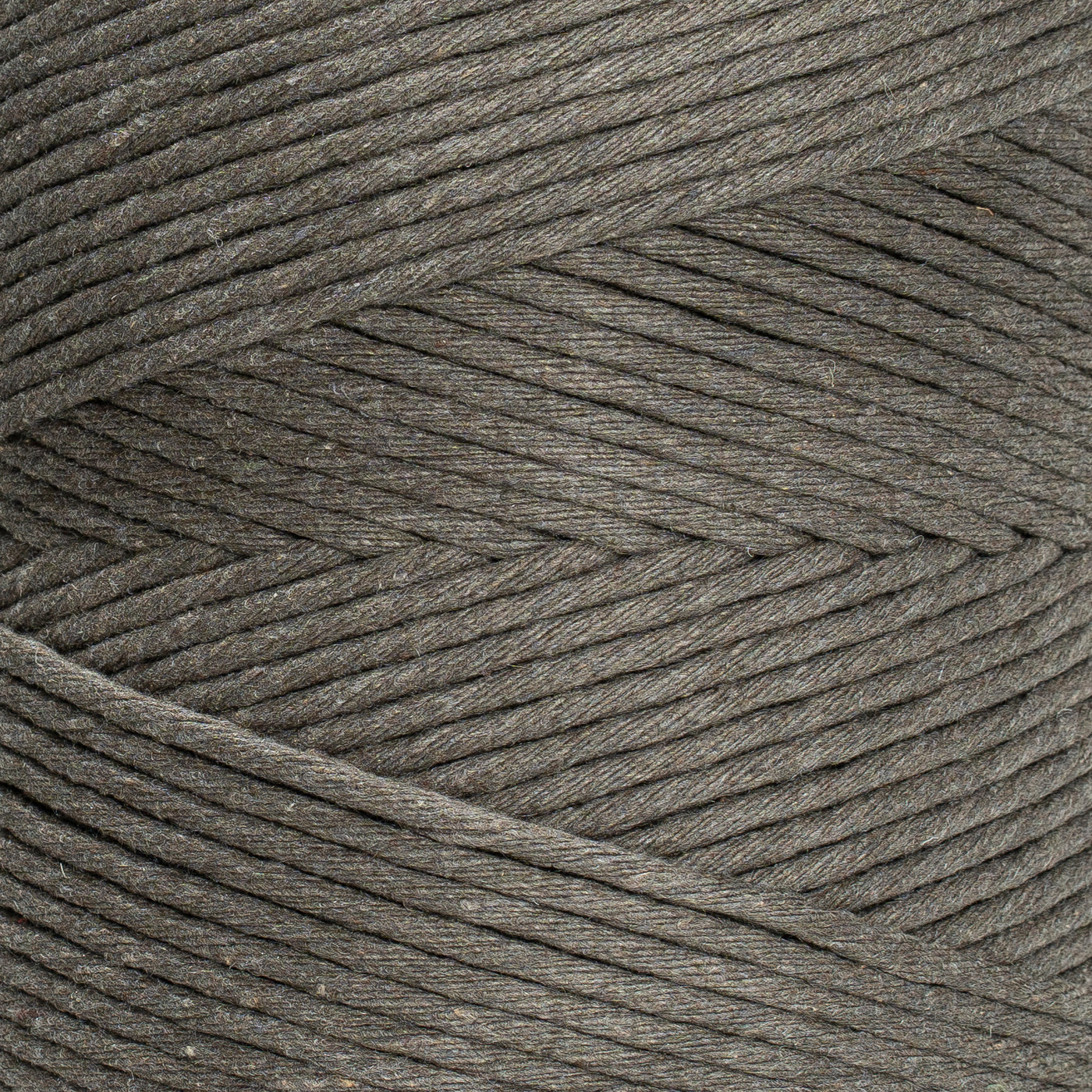 SOFT COTTON CORD ZERO WASTE 4 MM - 1 SINGLE STRAND - DARK TAUPE COLOR