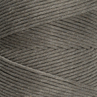 SOFT COTTON CORD ZERO WASTE 4 MM - 1 SINGLE STRAND - DARK TAUPE COLOR