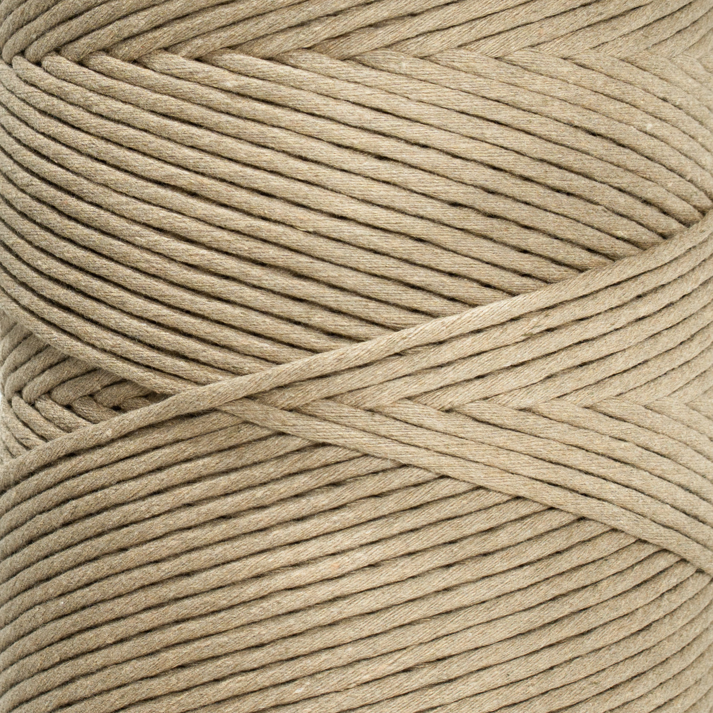 SOFT COTTON CORD ZERO WASTE 4 MM - 1 SINGLE STRAND - SAND COLOR