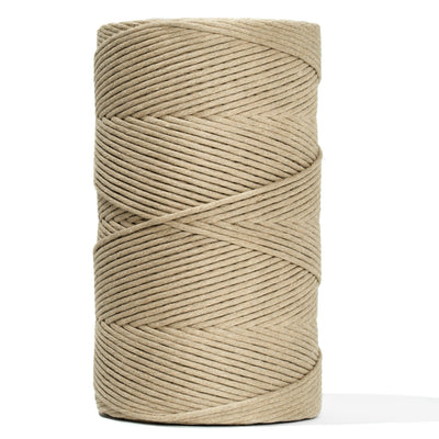 SOFT COTTON CORD ZERO WASTE 4 MM - 1 SINGLE STRAND - SAND COLOR