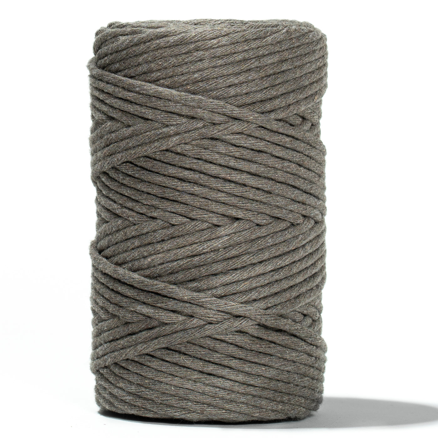 SOFT COTTON CORD ZERO WASTE 4 MM - 1 SINGLE STRAND - DARK TAUPE COLOR