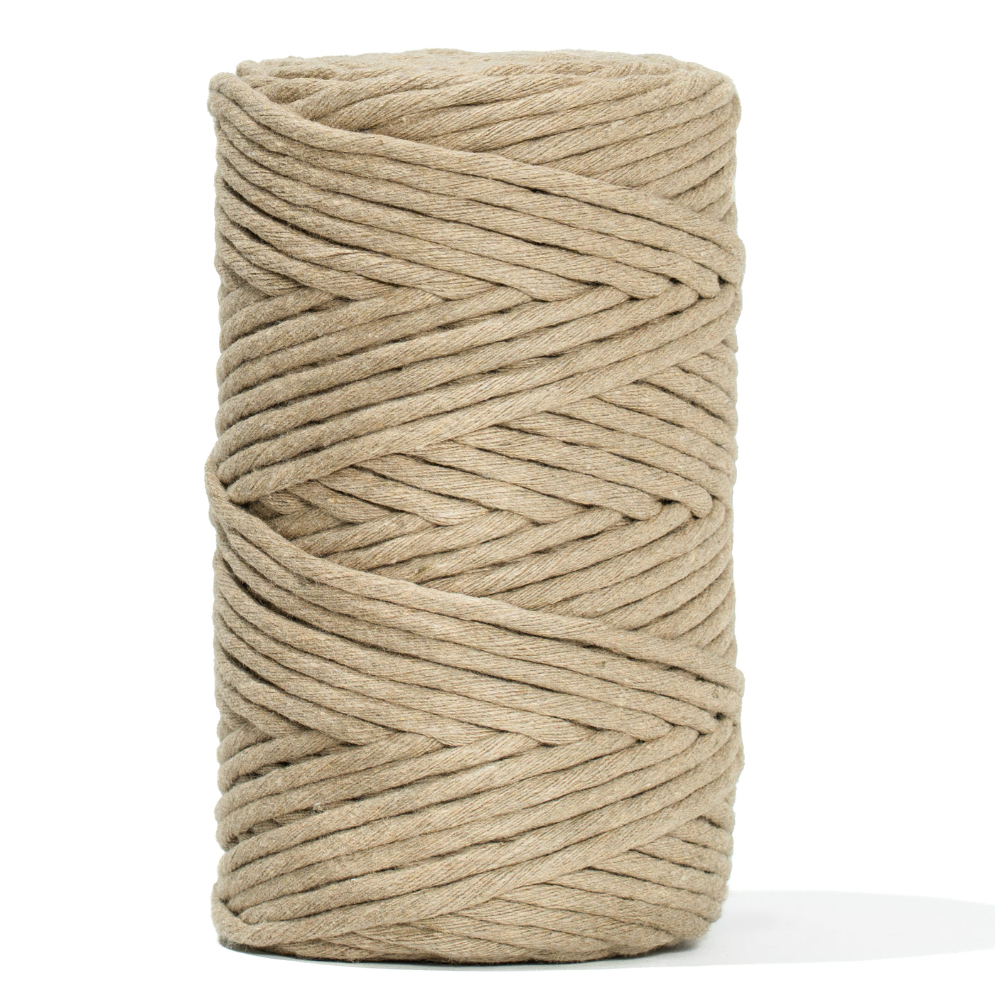 SOFT COTTON CORD ZERO WASTE 4 MM - 1 SINGLE STRAND - SAND COLOR