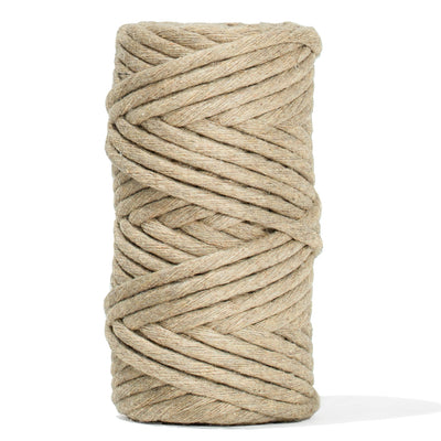 SOFT COTTON CORD ZERO WASTE 4 MM - 1 SINGLE STRAND - SAND COLOR