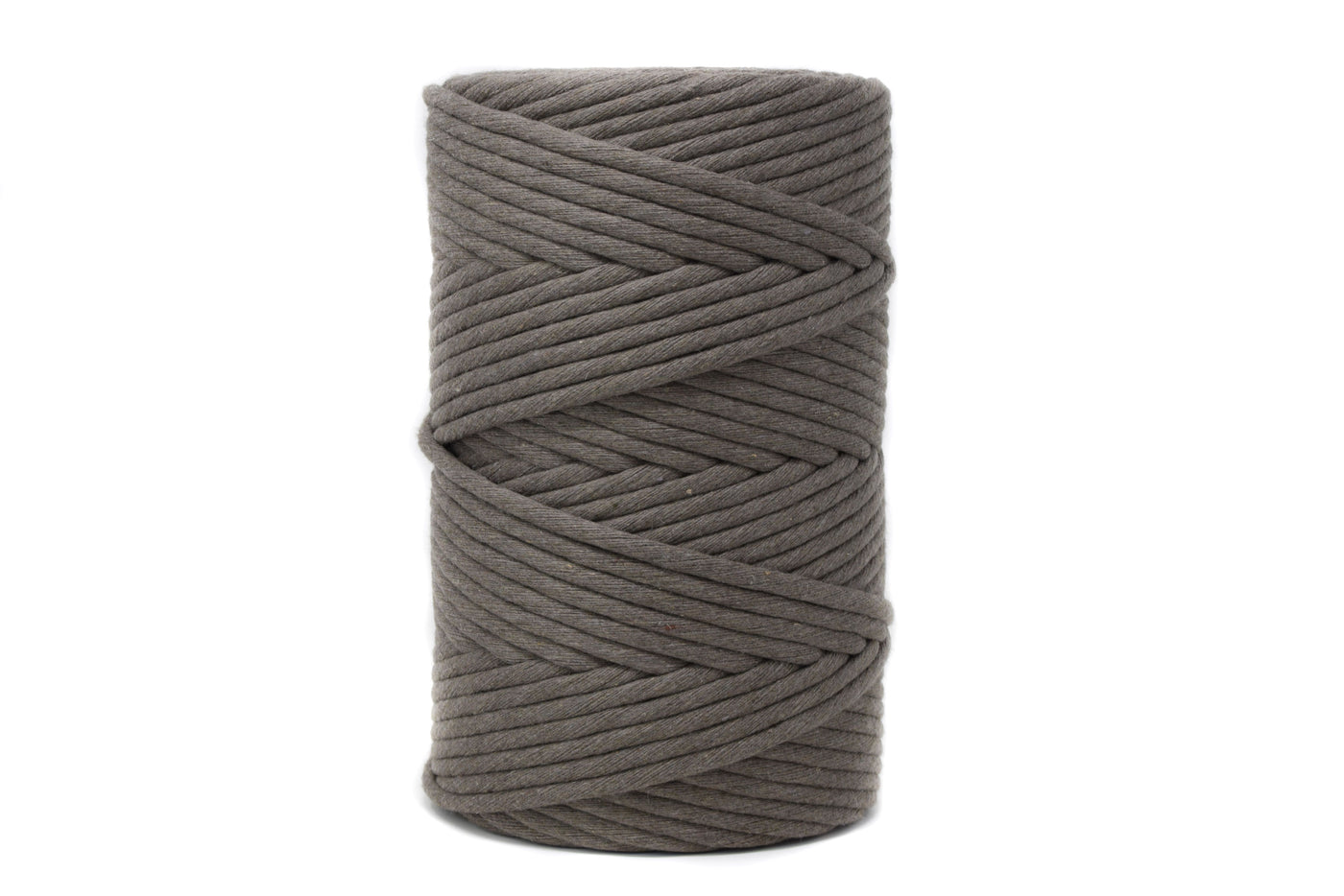 JUMBO SOFT COTTON CORD ZERO WASTE 8 MM - 1 SINGLE STRAND - DARK TAUPE COLOR