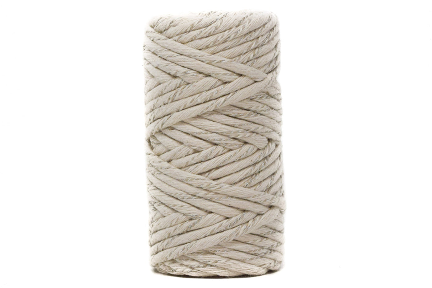 SPARKLING TINY SPOOLS - SOFT COTTON CORD ZERO WASTE 4 MM 1 STRAND