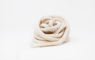 BRAIDED COTTON CORD 9 MM - NATURAL