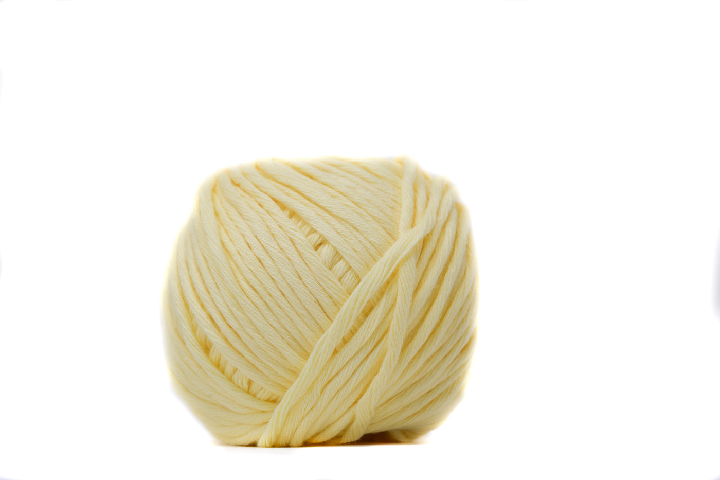 ORGANIC COTTON BALL 2MM - VANILLA YELLOW COLOR