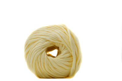 ORGANIC COTTON BALL 2MM - VANILLA YELLOW COLOR