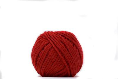 ORGANIC COTTON BALL 2MM - RED COLOR