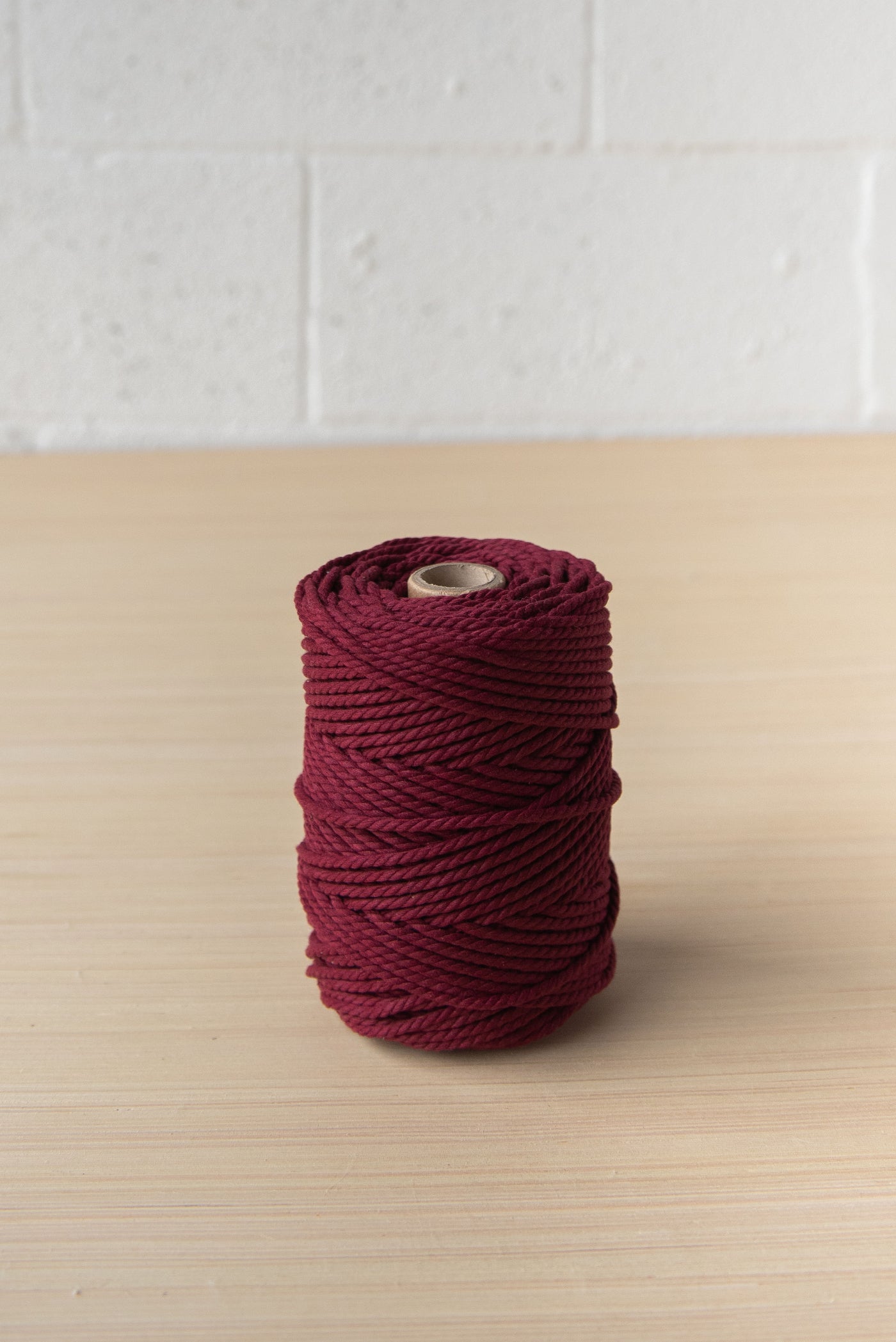 COTTON ROPE ZERO WASTE 3 MM - 3 PLY - BORDEAUX COLOR