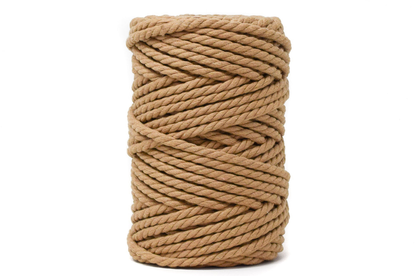 COTTON ROPE ZERO WASTE 5 MM - 3 PLY - TOAST COLOR