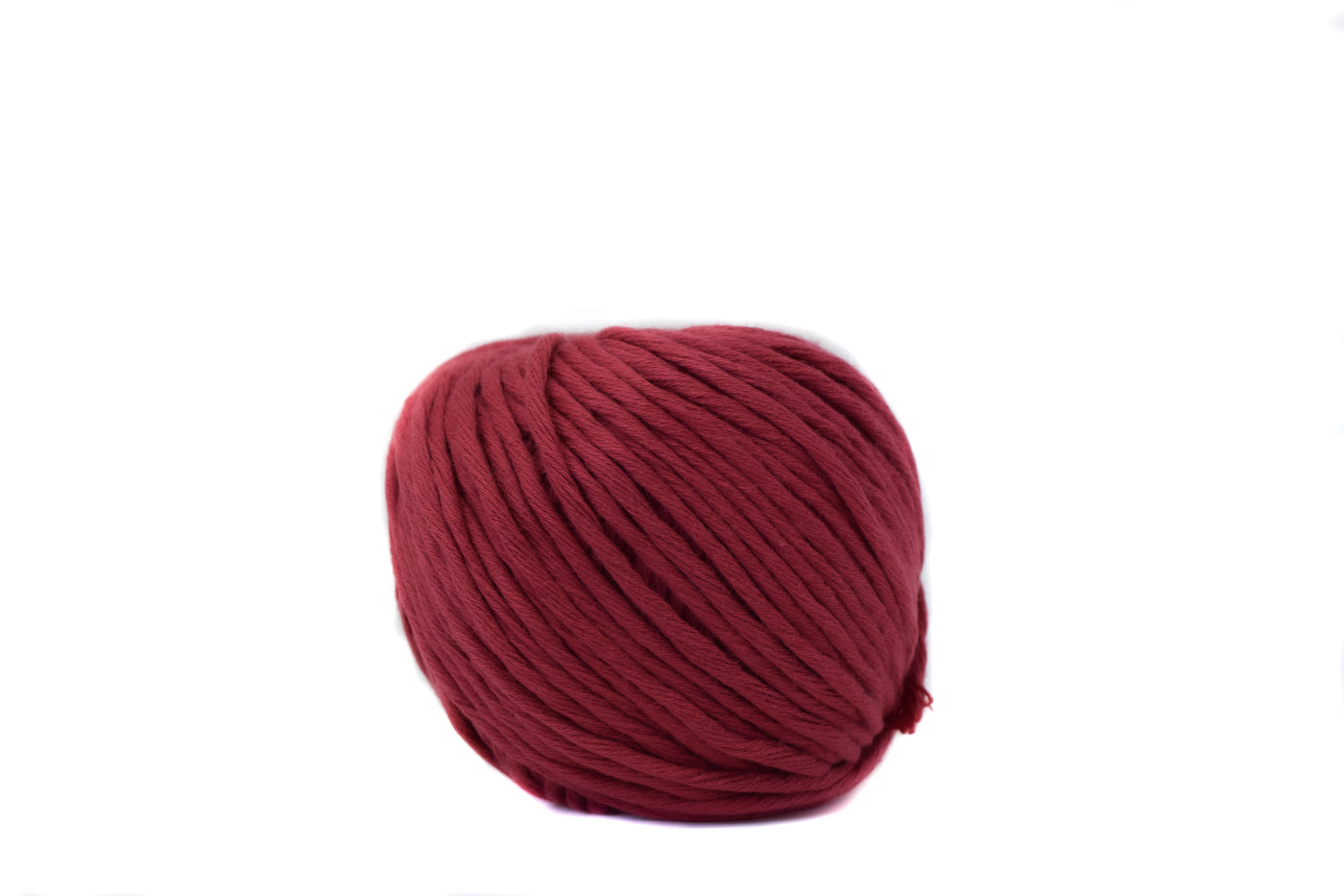 ORGANIC COTTON BALL 2MM - CRANBERRY COLOR