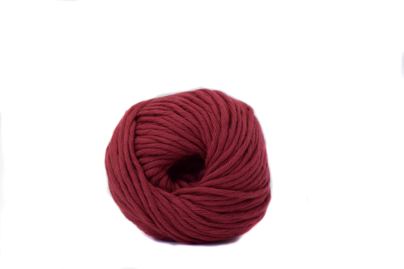 ORGANIC COTTON BALL 2MM - CRANBERRY COLOR