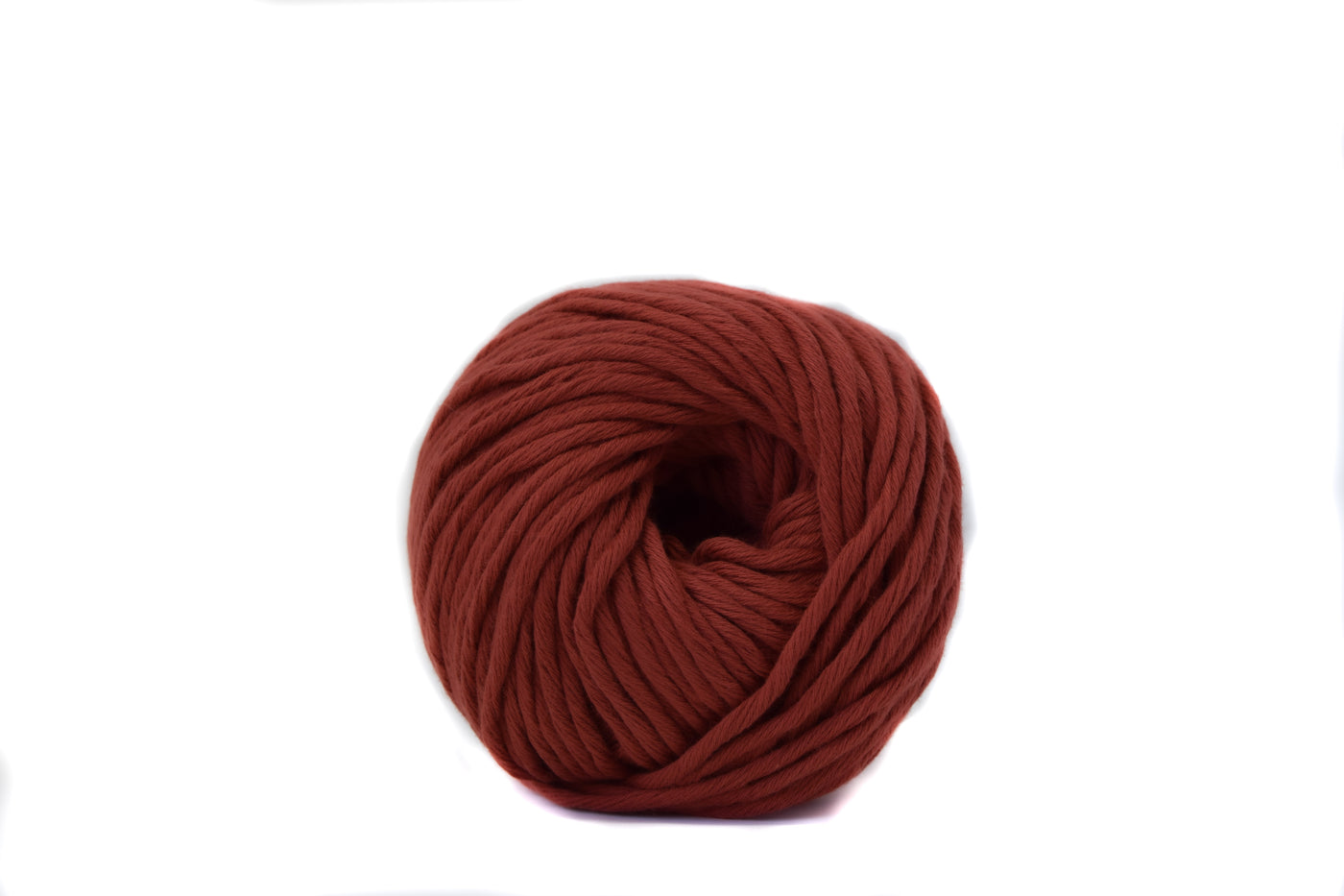 ORGANIC COTTON BALL 2MM - RUST COLOR