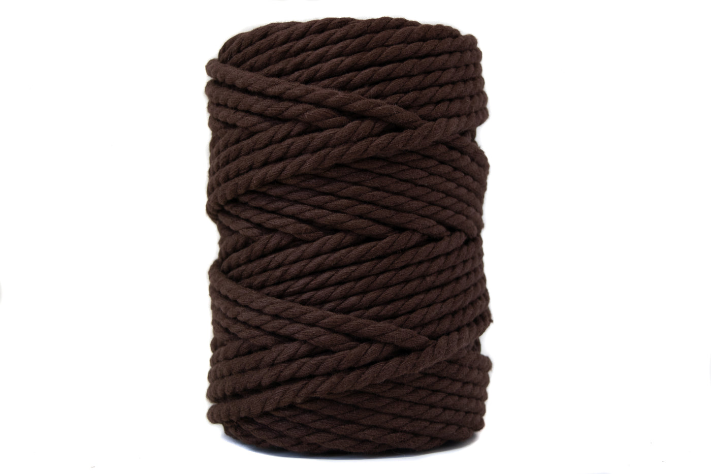 COTTON ROPE ZERO WASTE 5 MM - 3 PLY - CHOCOLATE COLOR