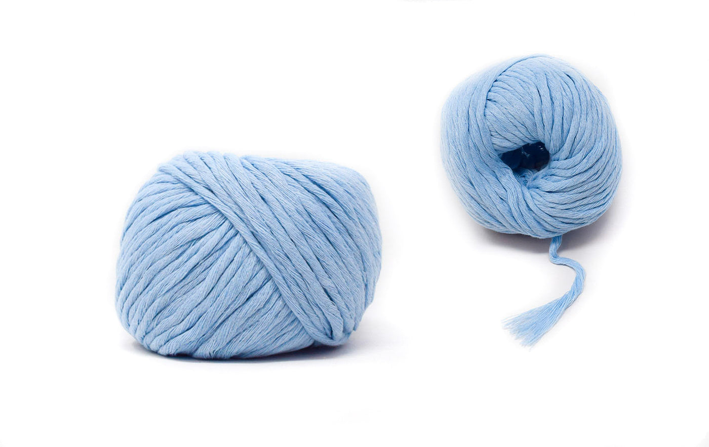 COTTON BALL ZERO WASTE 3 MM - BABY BLUE COLOR