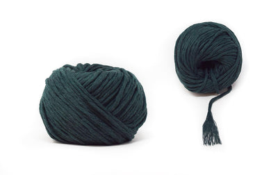 COTTON BALL ZERO WASTE 3 MM -FOREST GREEN COLOR