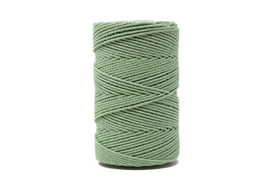 COTTON ROPE ZERO WASTE 2 MM - 3 PLY - CACTUS COLOR