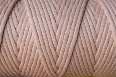 JUMBO SOFT COTTON CORD ZERO WASTE 8 MM - 1 SINGLE STRAND - DUSTY ROSE COLOR