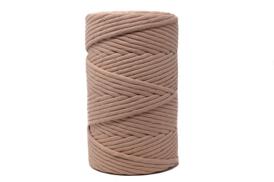 JUMBO SOFT COTTON CORD ZERO WASTE 8 MM - 1 SINGLE STRAND - DUSTY ROSE COLOR