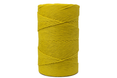 SOFT COTTON CORD 4 MM - 1 SINGLE STRAND - CITRON COLOR