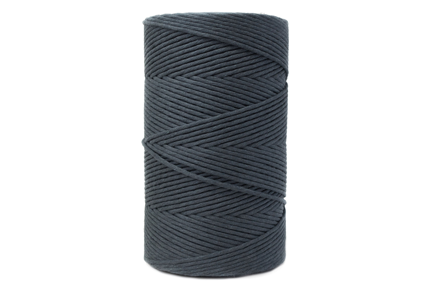 SOFT COTTON CORD 4 MM - 1 SINGLE STRAND - SLATE GRAY COLOR