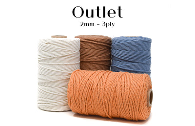 OUTLET COTTON ROPE ZERO WASTE 2 MM - 3 PLY